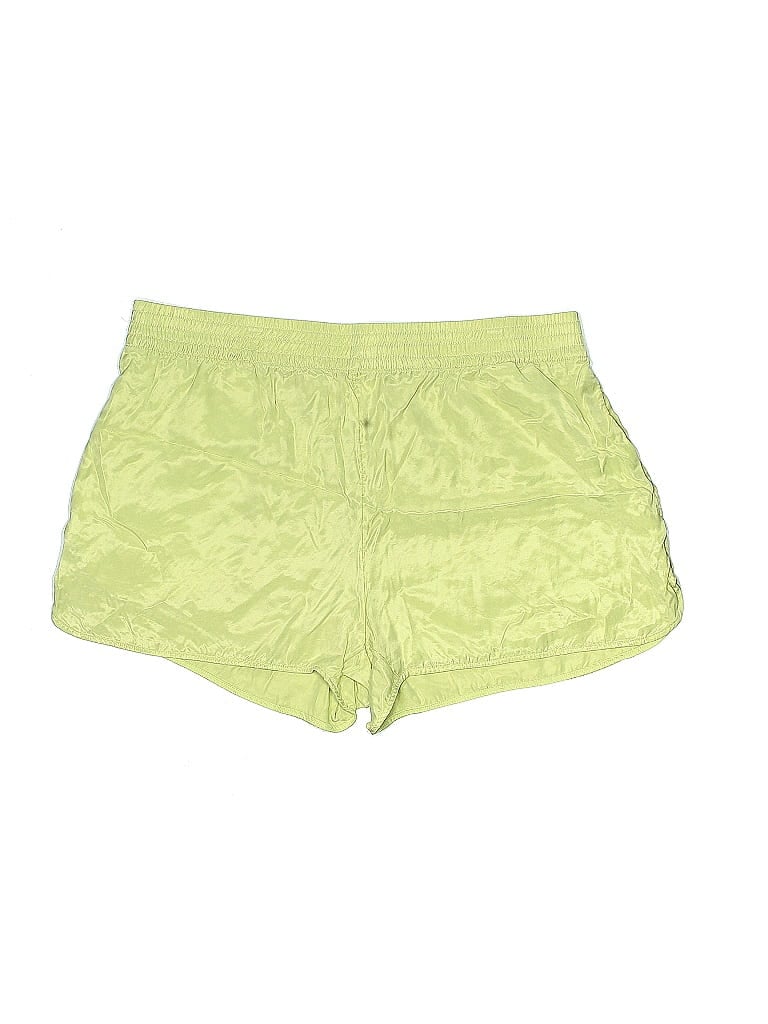 H&M 100% Lyocell Solid Green Shorts Size XL - photo 1