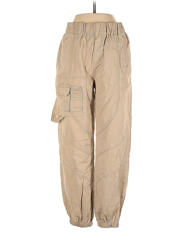 Forever 21 100 Cotton Solid Tan Cargo Pants Size S 34 off ThredUp