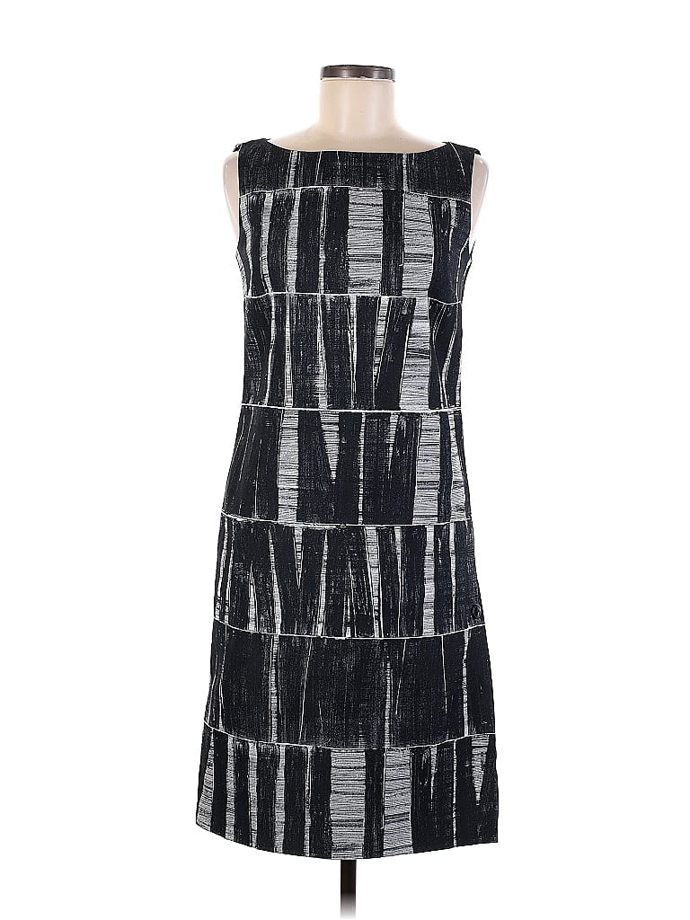 Max Mara 100% Cupro Black Gray Casual Dress Size 8 - 88% off | ThredUp
