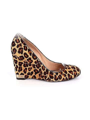 Tory burch outlet leopard wedge