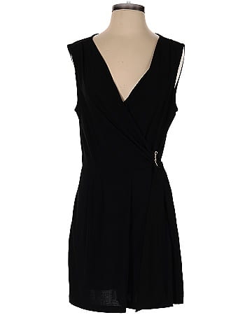 Emma Michele Solid Black Romper Size M 37 off ThredUp