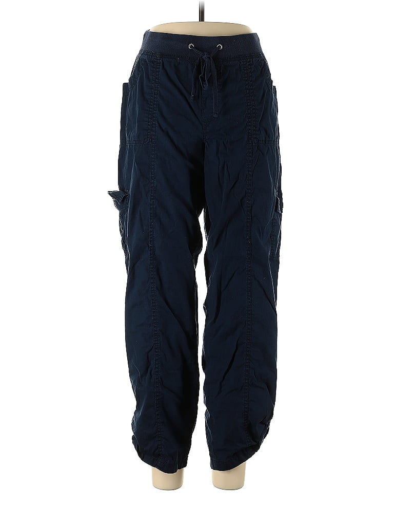 Basic Editions Solid Blue Cargo Pants Size L - 36% off | ThredUp