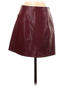 Zara Faux Leather Skirt (view 2)