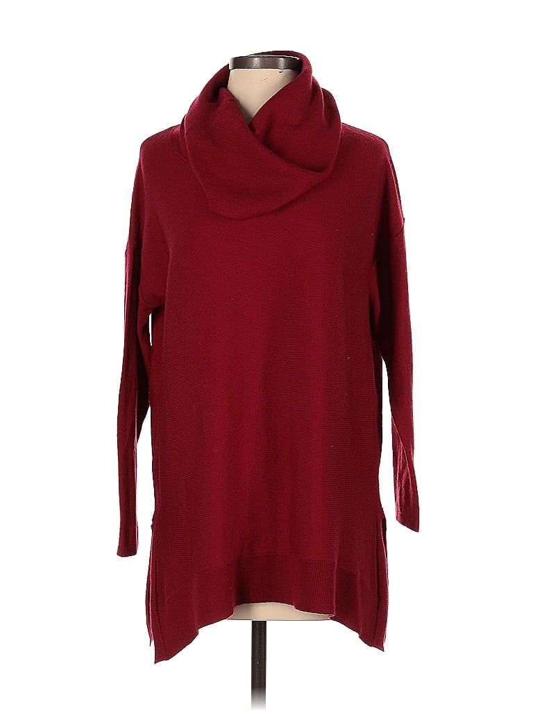Tahari 100% Merino Burgundy Wool Sweater Size S - photo 1
