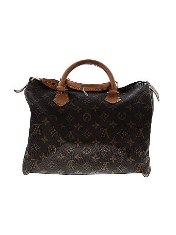 Louis Vuitton 100 Coated Canvas Brown Monogram Speedy 30 One Size