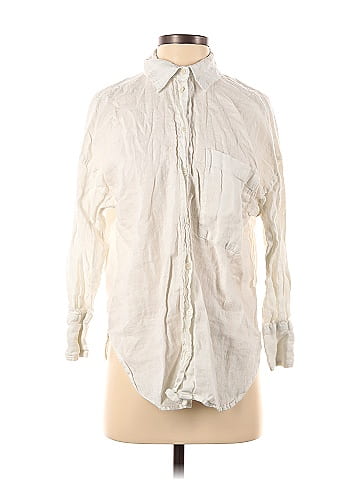 zara white long shirt