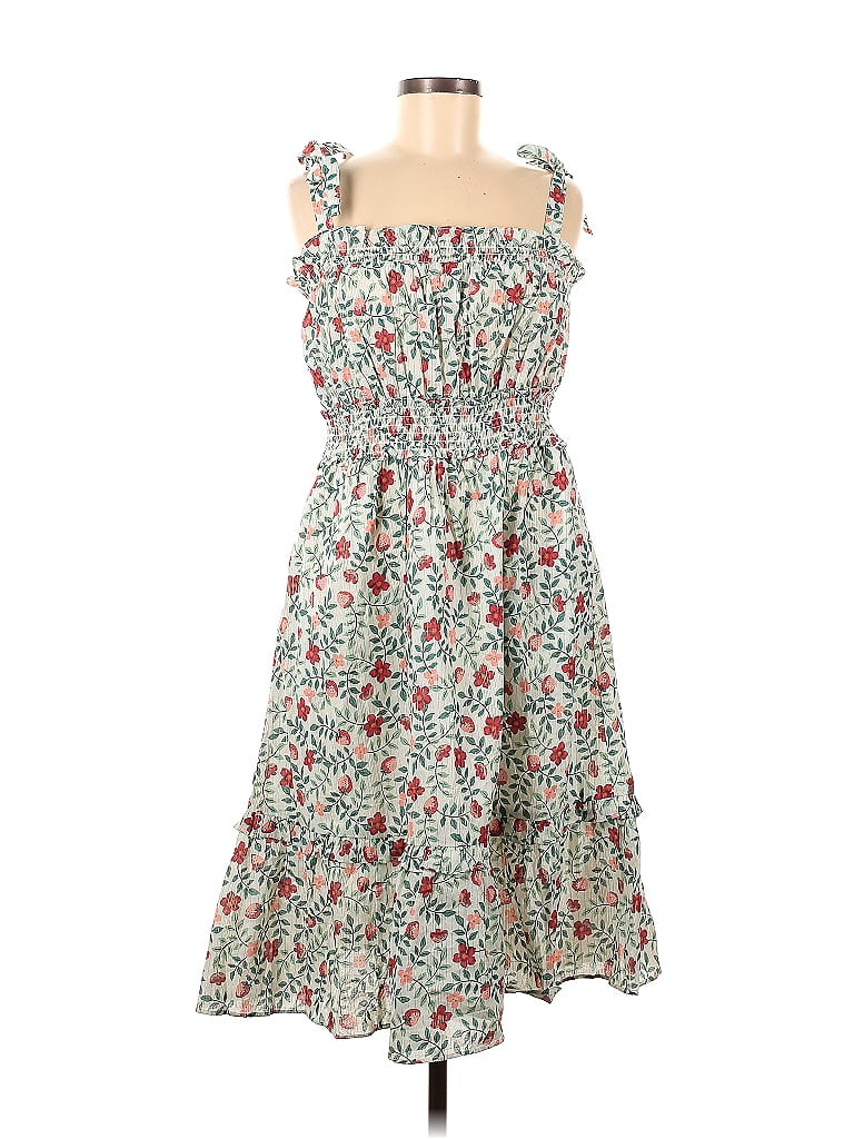 Draper James Floral Multi Color Green Casual Dress Size M - 61% off ...