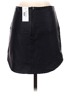 GF Collection Faux Leather Skirt (view 2)