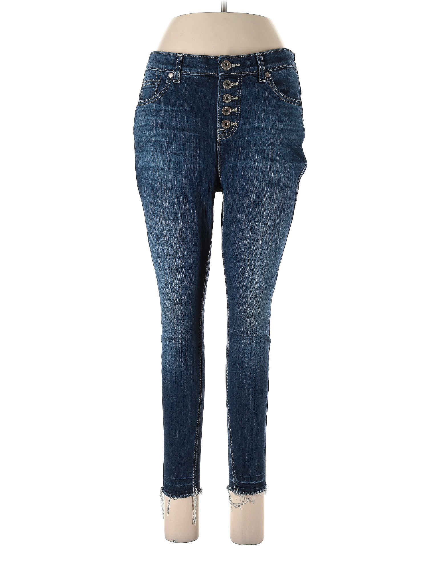 Torrid Solid Blue Jeans Size 12 (Petite) 61 off ThredUp