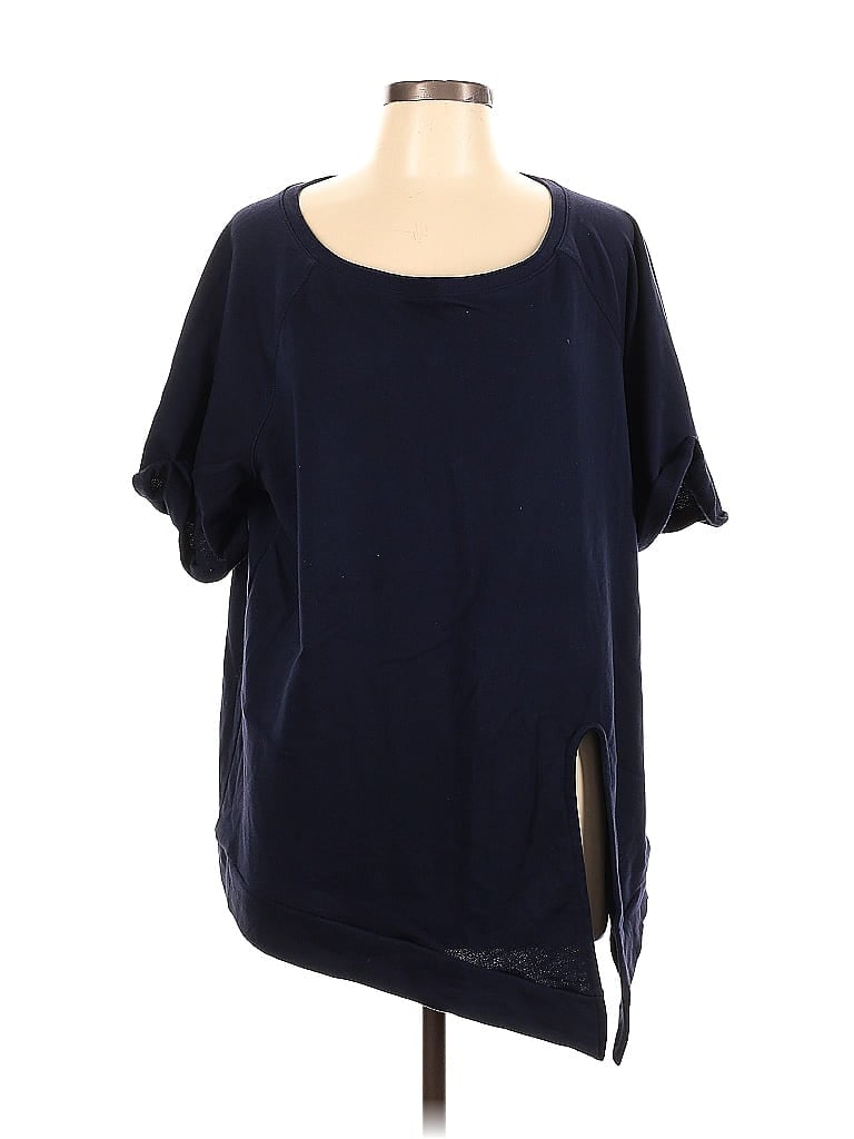 Pre-owned Gap Short Sleeve Blouse In Blue