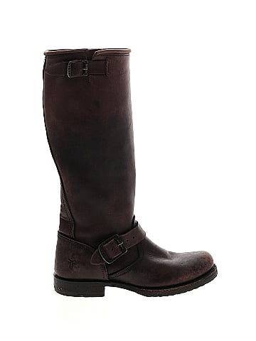 Frye hot sale burgundy boots