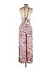 ASTR The Label 100% Rayon Floral Motif Paisley Floral Pink Jumpsuit Size XS - photo 2