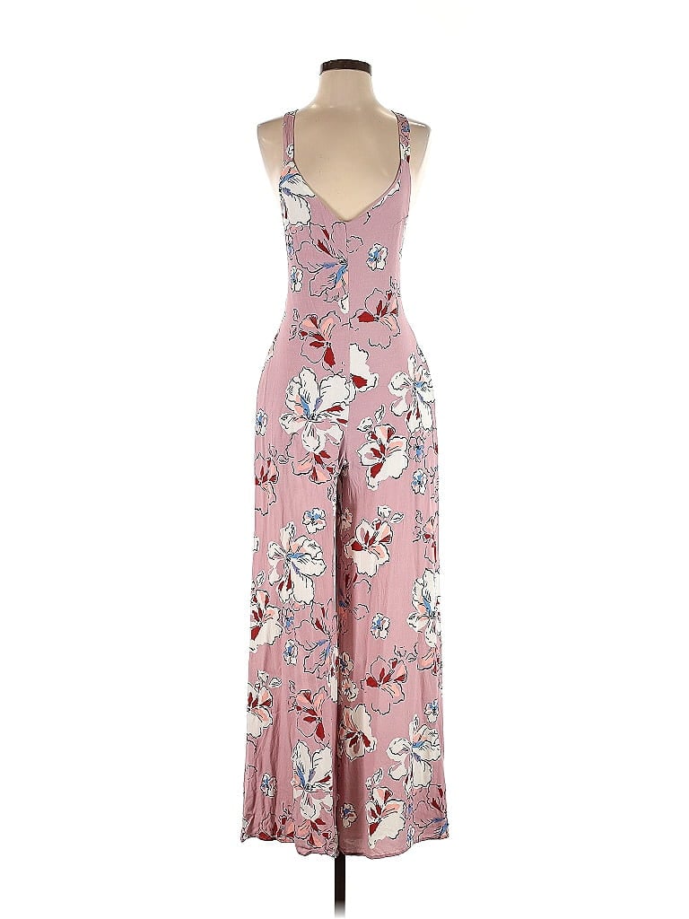 ASTR The Label 100% Rayon Floral Motif Paisley Floral Pink Jumpsuit Size XS - photo 1