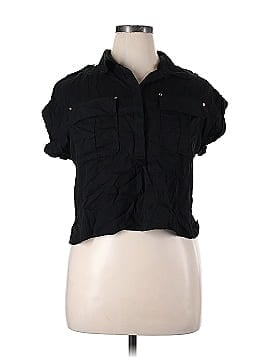 Karen Millen Short Sleeve Button-Down Shirt (view 1)