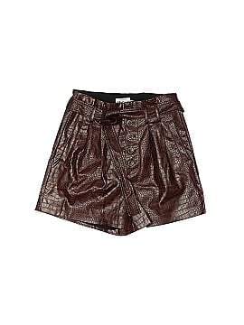 Molly Bracken Faux Leather Shorts (view 1)