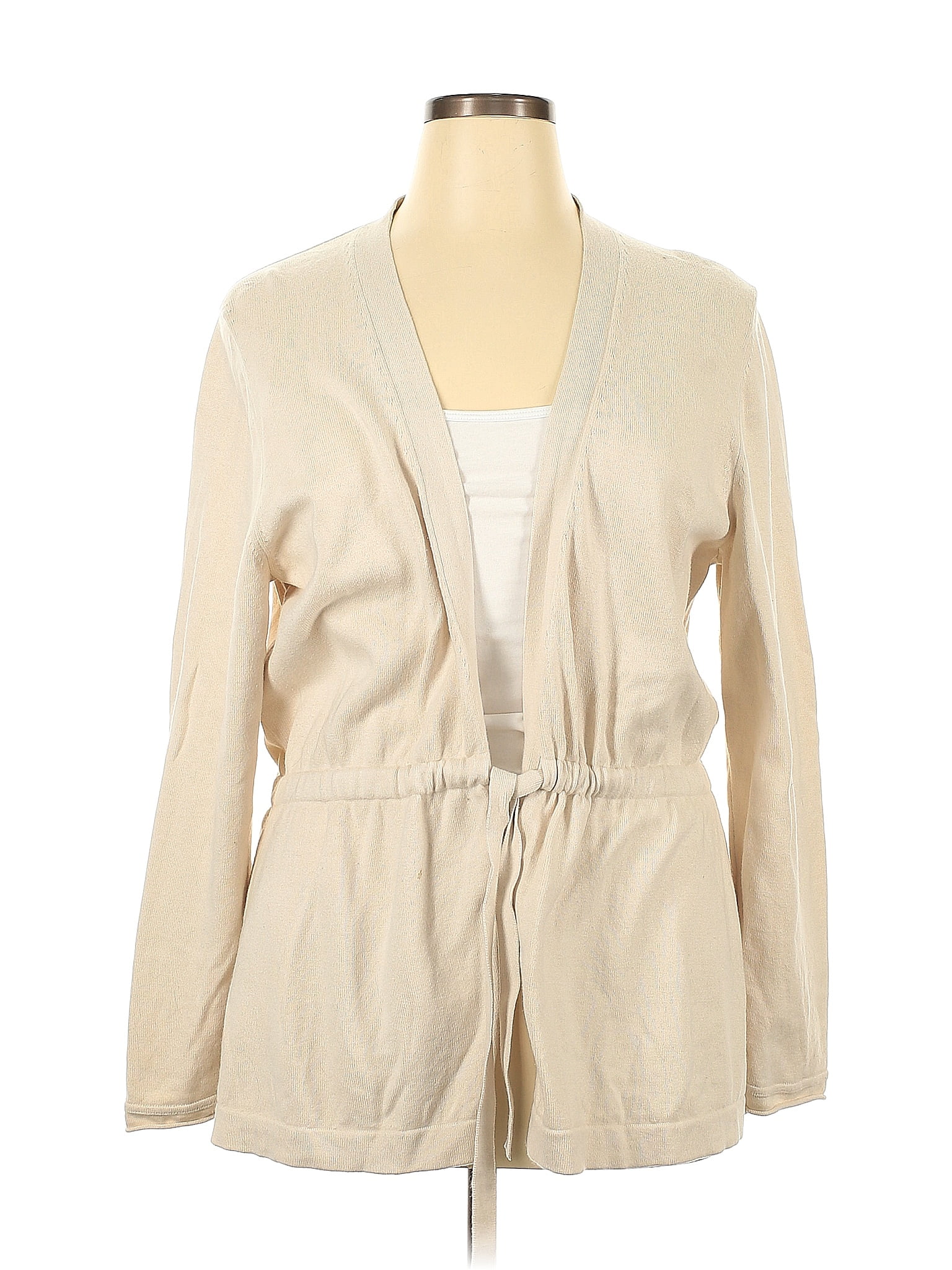 Haven Well Within Solid Tan Ivory Cardigan Size XL - 76% off | ThredUp