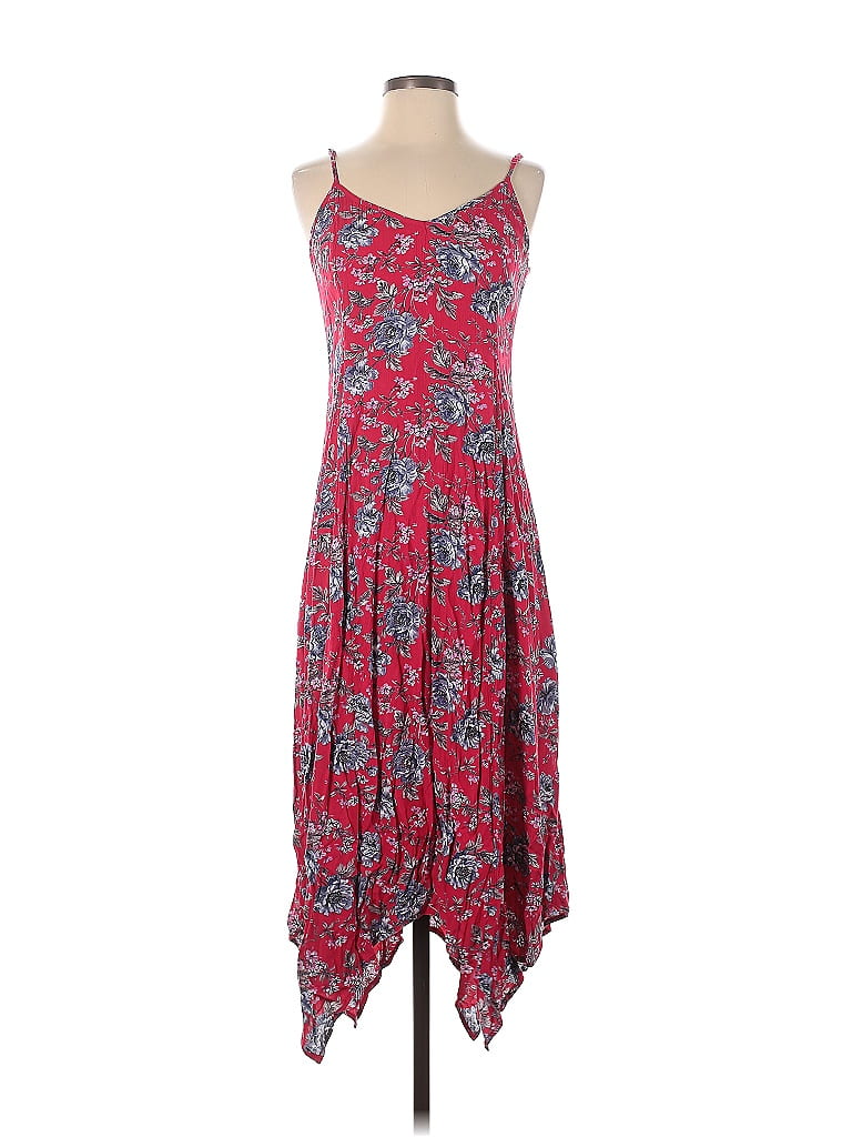 American Eagle Outfitters 100 Viscose Floral Floral Motif Paisley Red