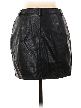 Wild Honey Faux Leather Skirt (view 2)