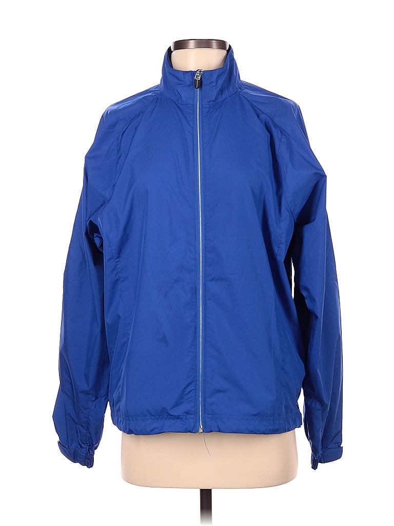 Zero Restriction 100% Polyester Solid Blue Track Jacket Size S - 69% ...