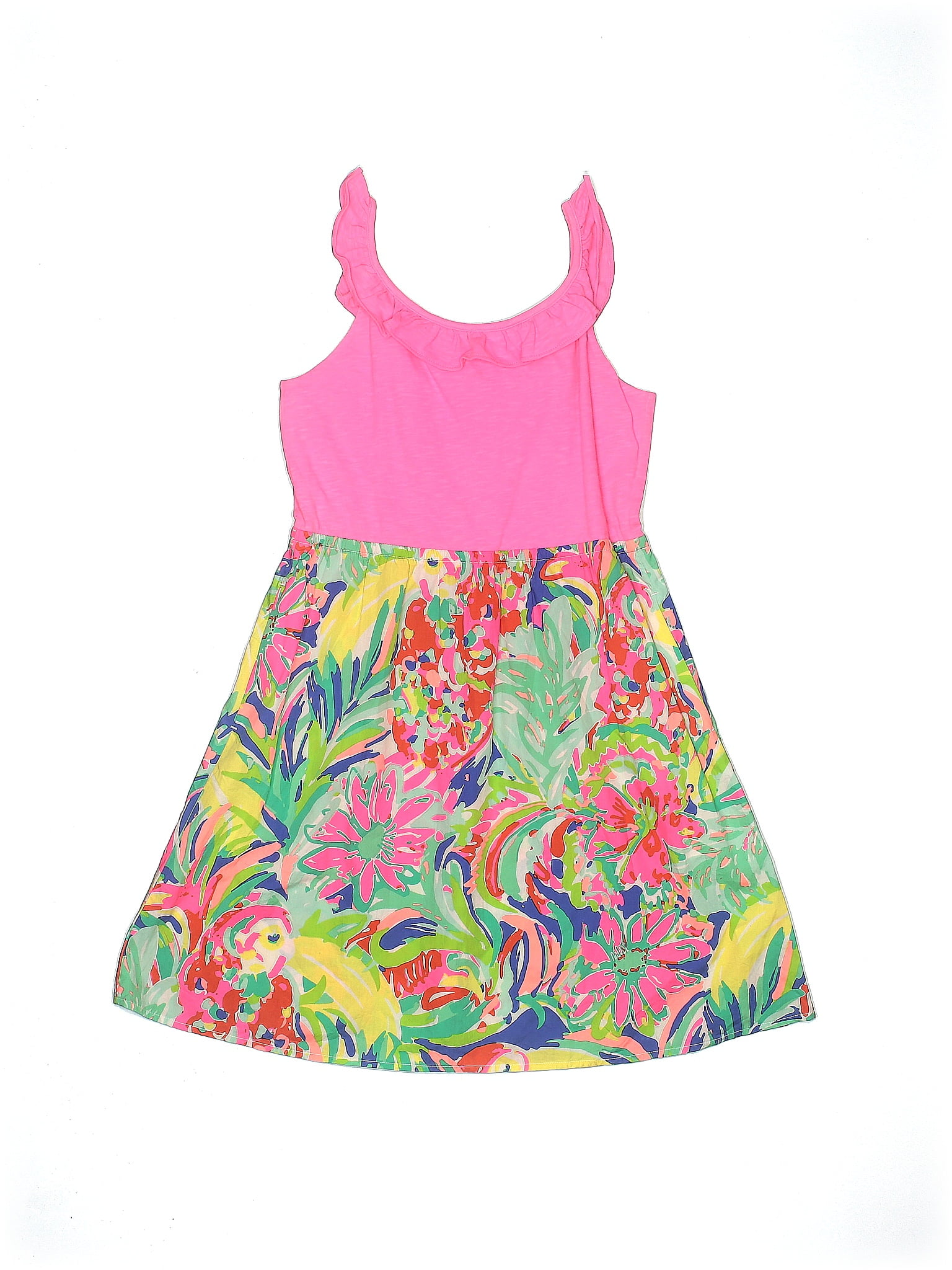 Lilly Pulitzer Tropical Pink Dress Size 12 14 71 off ThredUp