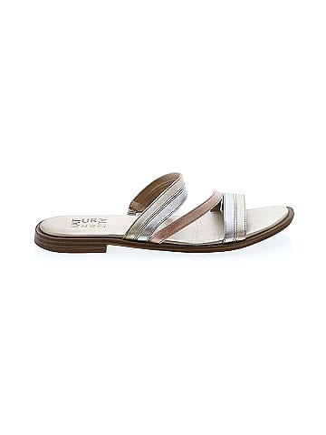 Naturalizer Metallic Silver Sandals Size 6 1 2 61 off ThredUp