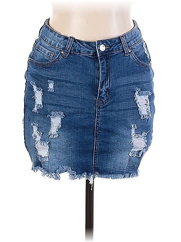 Wax jean deals denim skirt