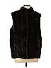 Donna Salyers' Fabulous Furs 100% Acrylic Brown Faux Fur Vest Size L - photo 1