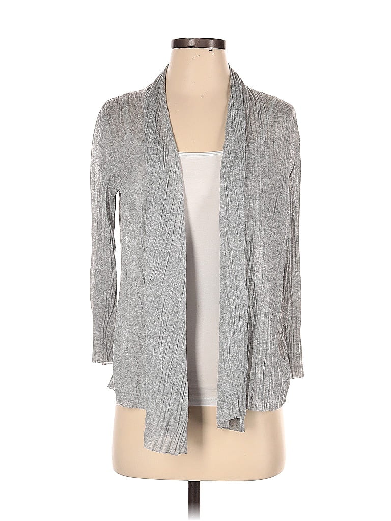 Eileen Fisher Color Block Gray Cardigan Size XS 76 off ThredUp