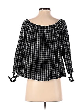 Madewell Plaid Off-the-Shoulder Top (view 2)