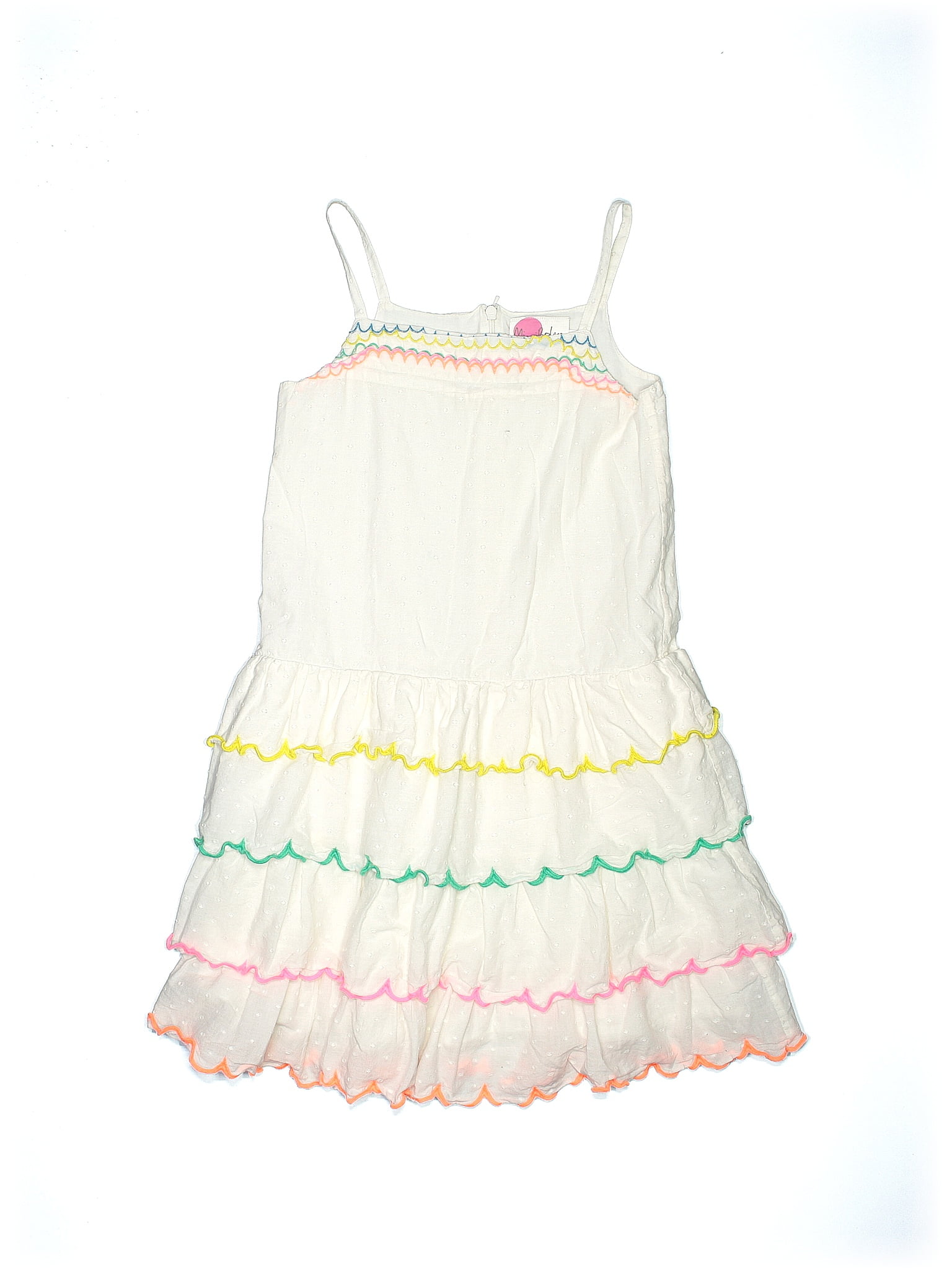 Mini Boden 100 Cotton White Dress Size 9 10 50 off ThredUp