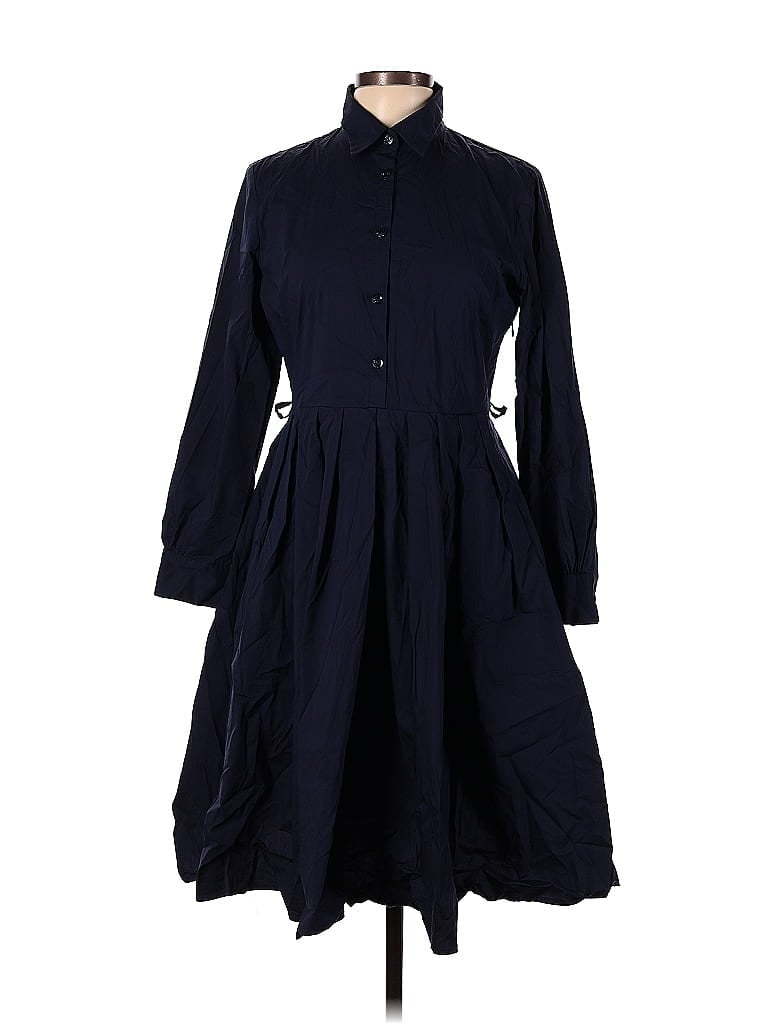 Anna Maria Paletti Solid Navy Blue Casual Dress Size 46 (IT) - 50% off ...