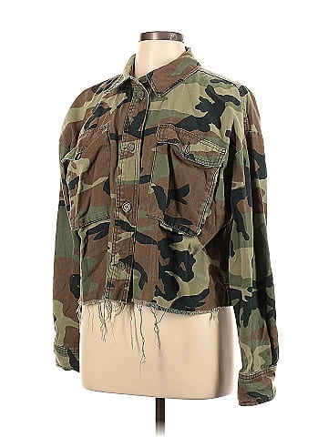 Topshop discount camo jacket