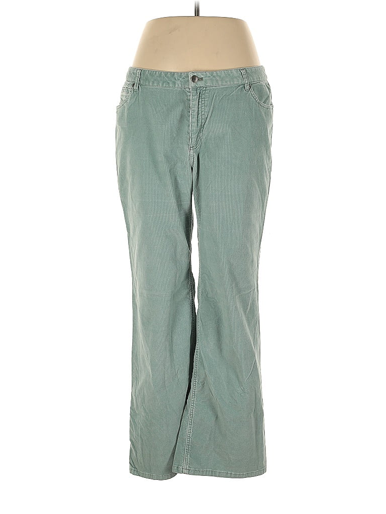 J.Jill Stripes Green Cords Size 16 - 68% off | ThredUp