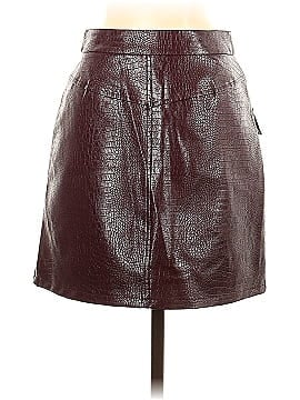 Steve Madden Faux Leather Skirt (view 2)
