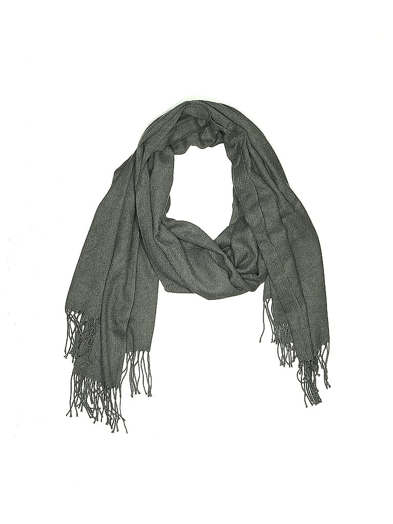 Pre-owned Assorted Brands Scarf In Gray
