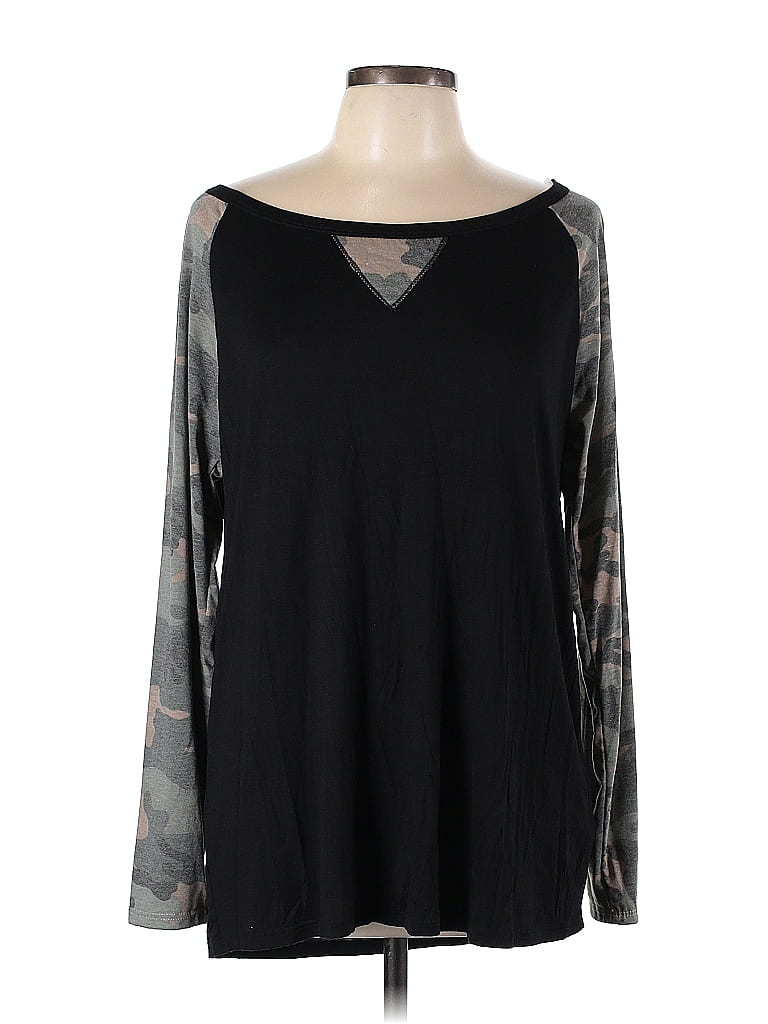BiBi Exposed Seam Long Sleeve Top