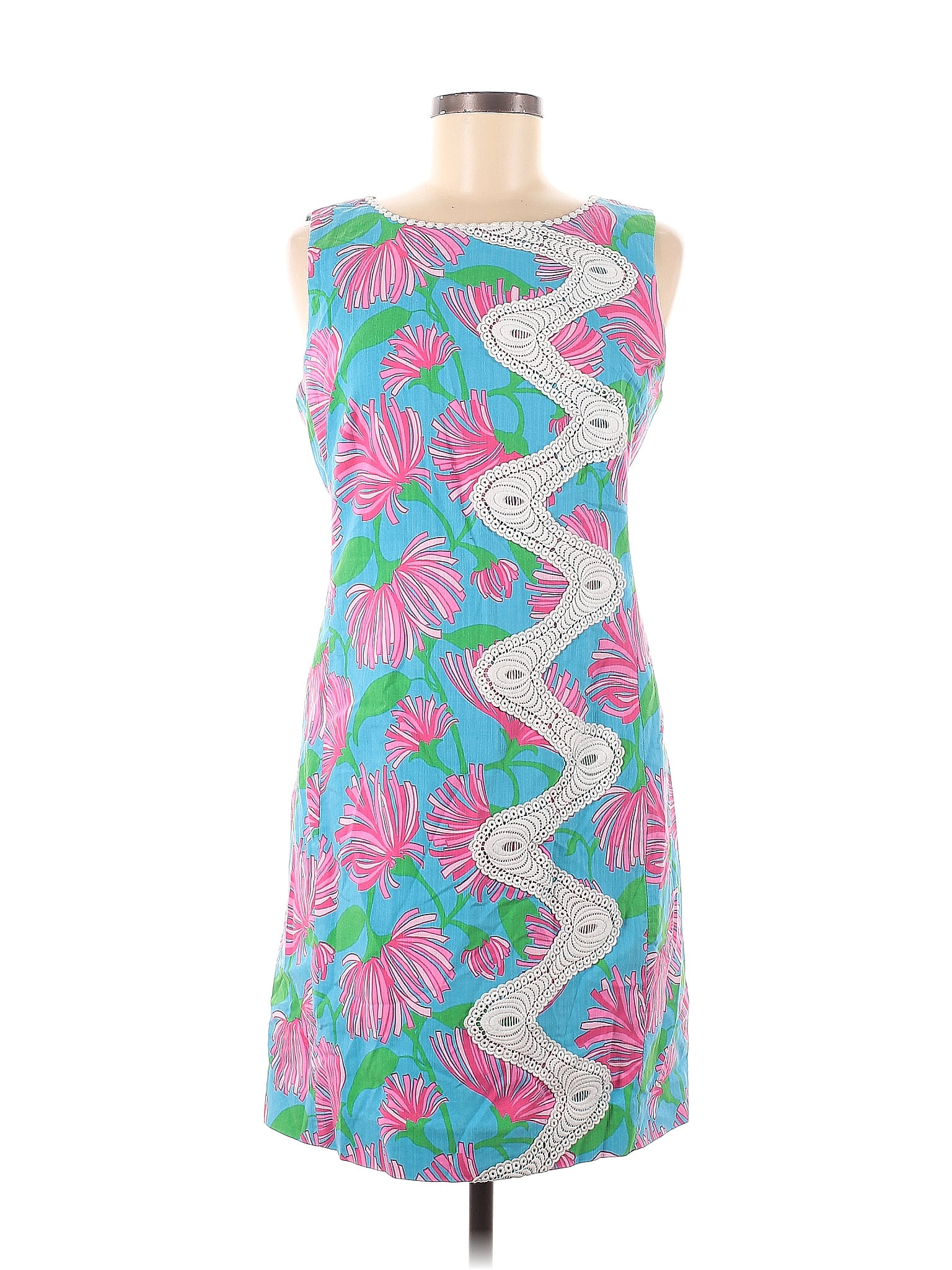 Lilly Pulitzer Multi Color Teal Casual Dress Size 8 66 Off Thredup