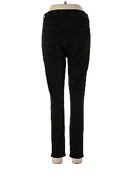 Ann Taylor LOFT High Rise Skinny Jeans in Black (view 2)