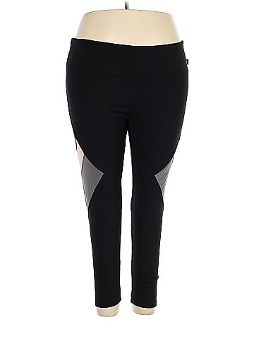Marika Color Block Black Active Pants Size 3X (Plus) - 56% off