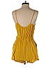 One Clothing 100% Rayon Solid Tortoise Color Block Yellow Romper Size M - photo 2