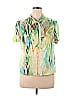 Shein 100% Polyester Green Short Sleeve Blouse Size 0X - photo 1