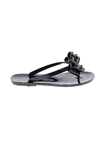 Kate spade black online flip flops