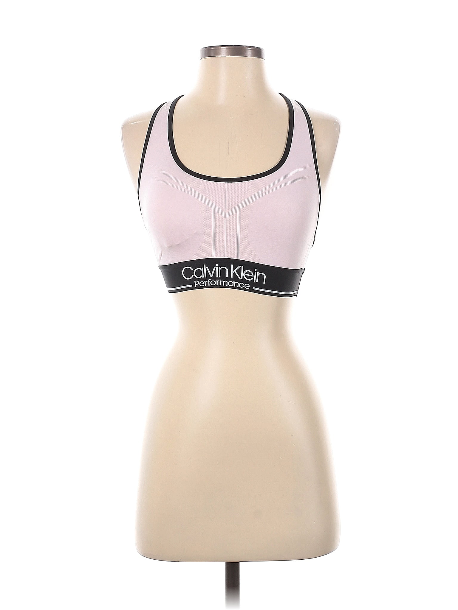 Calvin Klein Performance Color Block Pink Sports Bra Size S - 55% off