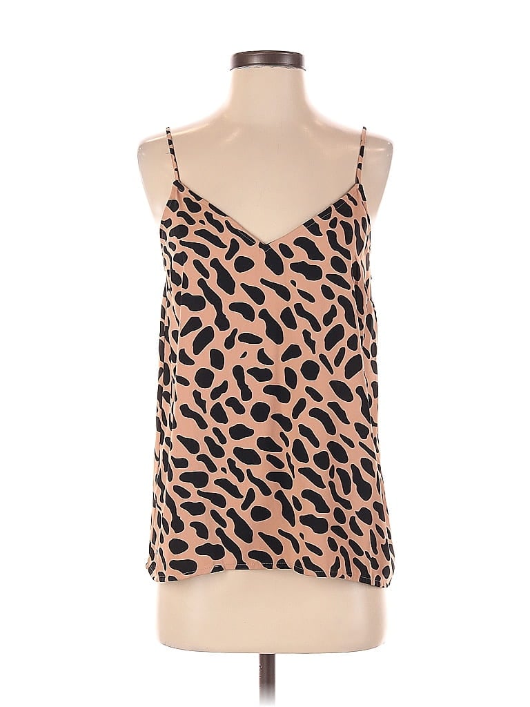 Pre-owned The Drop Sleeveless Blouse In Brown