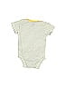 Gerber 100% Cotton Stripes Yellow Short Sleeve Onesie Newborn - photo 2