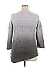 Simply Vera Vera Wang Ombre Silver Pullover Sweater Size XL - photo 2