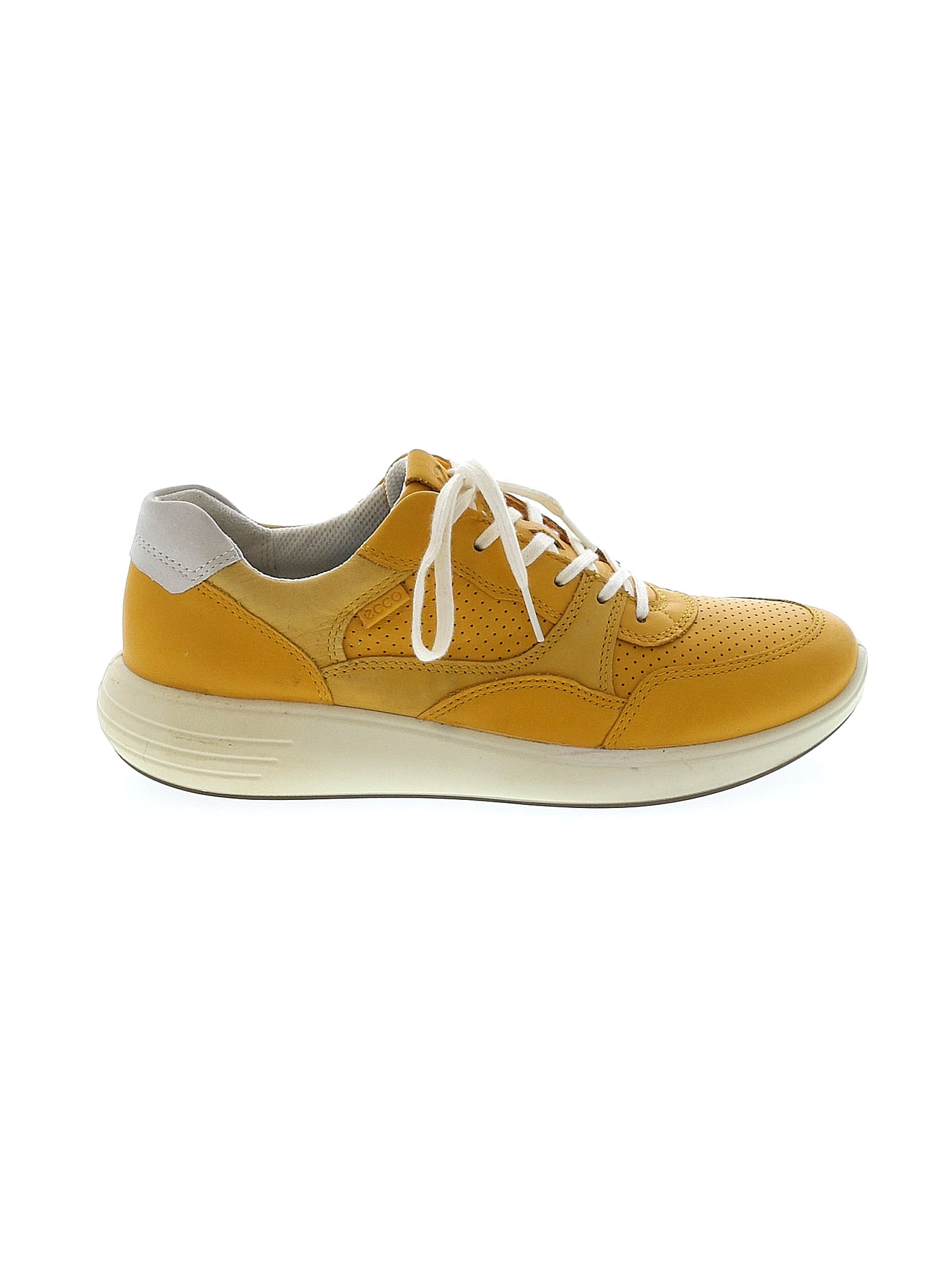 Ecco 100% Leather Color Block Solid Yellow Sneakers Size 8 - 69% off ...