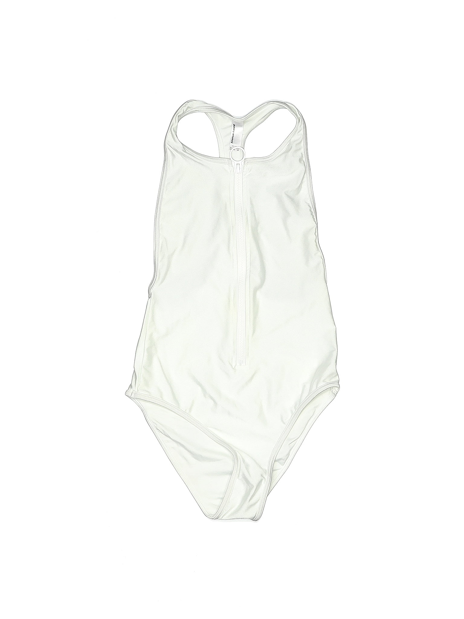 American Apparel Solid White Ivory One Piece Swimsuit Size Xs 55 Off