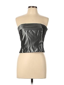 Thread Faux Leather Top (view 1)