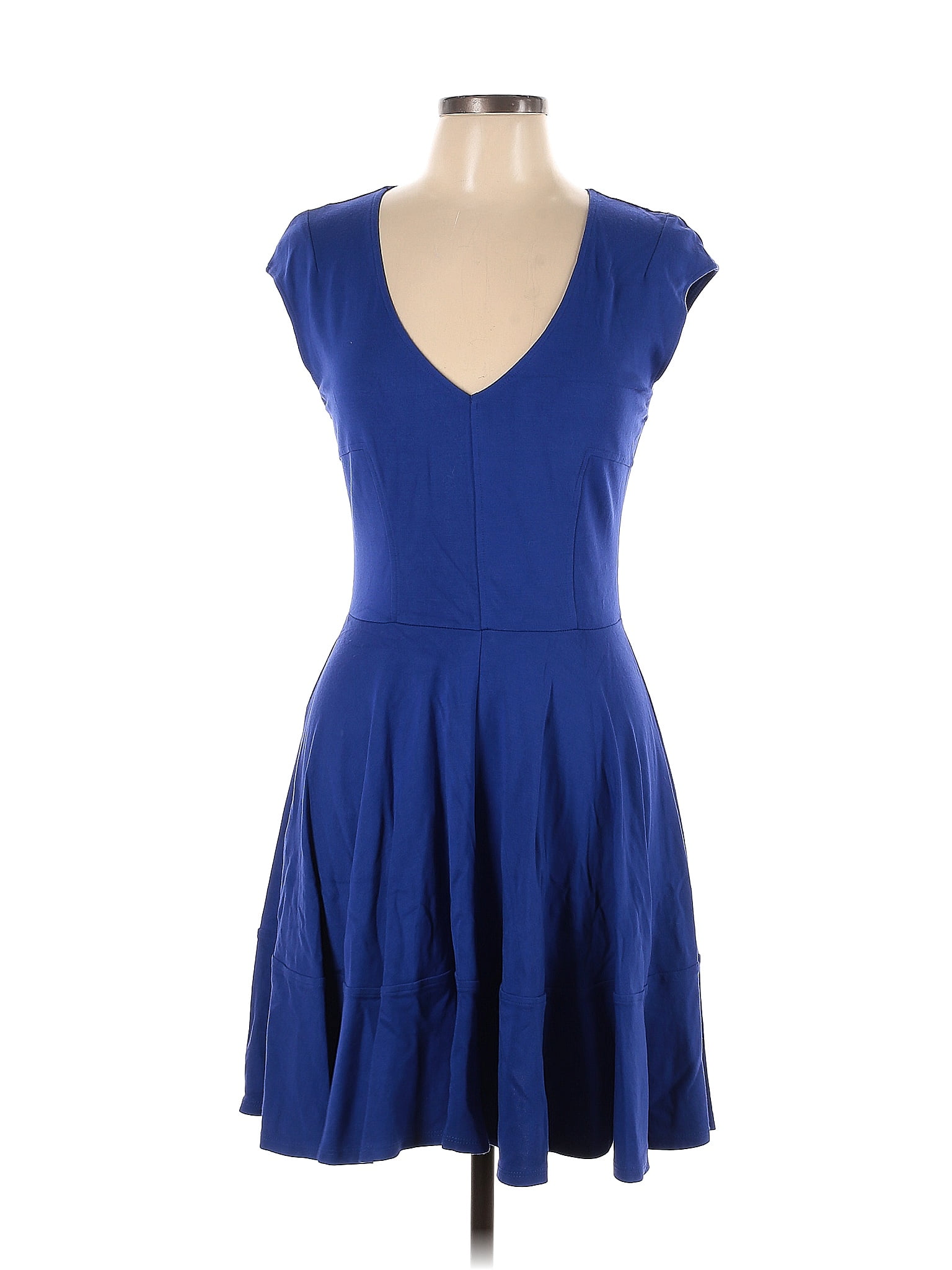 Eight Sixty Solid Blue Casual Dress Size L 77 Off Thredup